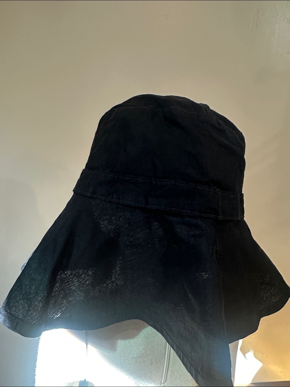 Classic Black Wide-Brim Sun Hat